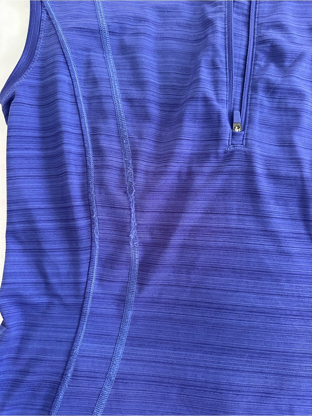 Athleta blue sleeveless golf polo or running tank top - Picture 2 of 7